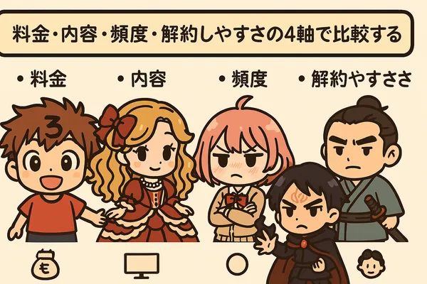 食品サブスクの選び方（料金×頻度×解約のしやすさ）