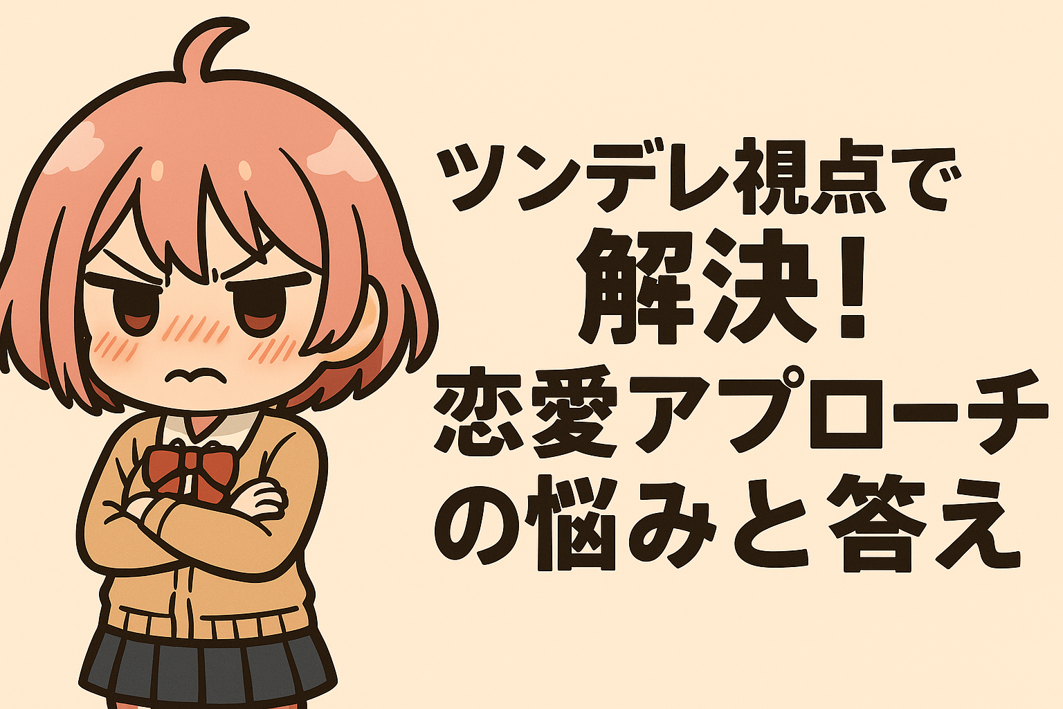 ツンデレ視点で解決！恋愛アプローチの悩みと答え